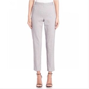 St. John NWT Chic Size 8 B&W Striped Cropped Pants